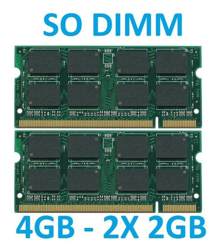 Imagem 2 de 2 de Memoria 4gb 2x 2gb Apple Macbook 13 Mid 2009 2.13 Ghz Intel