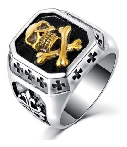 Anillo De Hombre Calavera Huesos Moda 2019