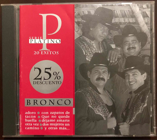 Bronco Cd Serie Platino 20 Exitos