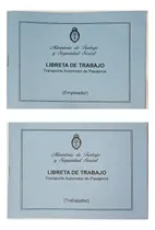 Comprar Libreta De Trabajo Transporte Automotor Trabajador Empleador