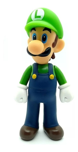 Figura De Luigi De Súper Mario Bros. 13cm Articulada