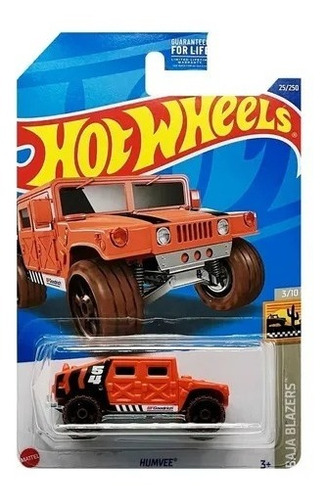 Hot Wheels Humvee Naranja Camioneta