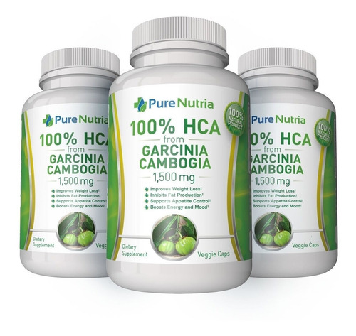 Quema Grasa Garcinia Cambogia 100% Hca 3000mg Reduce Peso