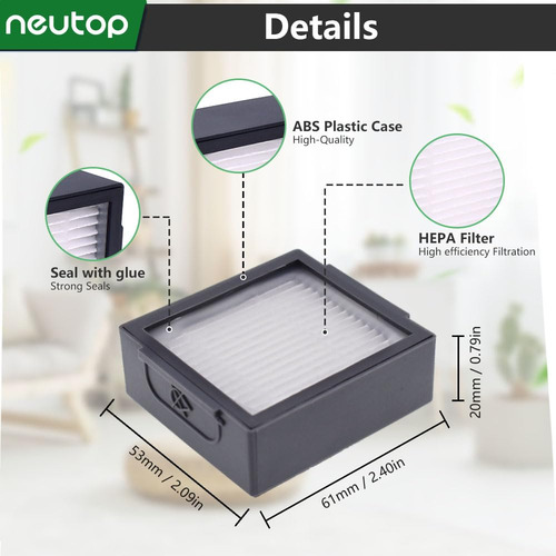 Filtro De Substituição Para Irobot Roomba Combo J7+, J9+, 10