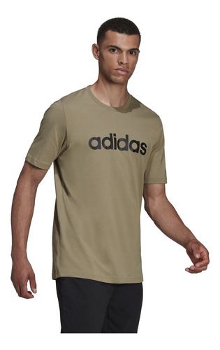 Polera adidas Essentials Logo Lineal Bordado Hombre