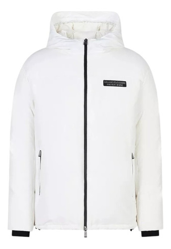 Chamarra Armani Exchange Blanca Para Hombre - Original
