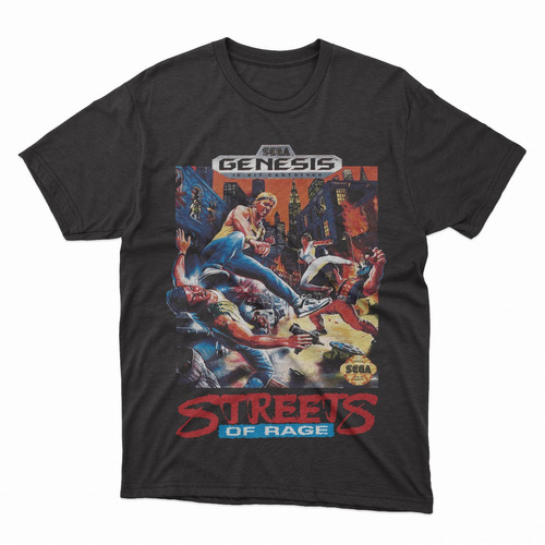 Camiseta Streets Of Rage Sega Mega Drive Arcade Beat Em Up