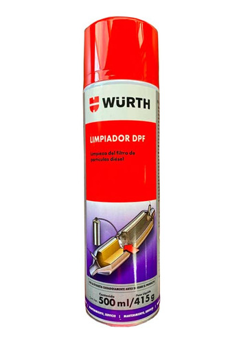 Wurth Desengrasante De Filtro De Partículas Diesel Dpf 500ml