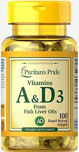 Puritan's Pride Vitamina As A Y D 5000/400 Ui-100 Softgels