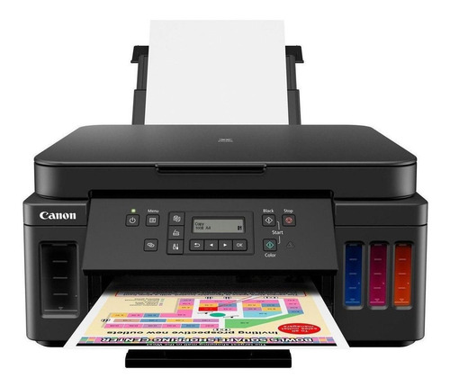 Imagen 3 de 5 de Impresora a color multifunción Canon Pixma G6010 con wifi negra 100V/240V G6010