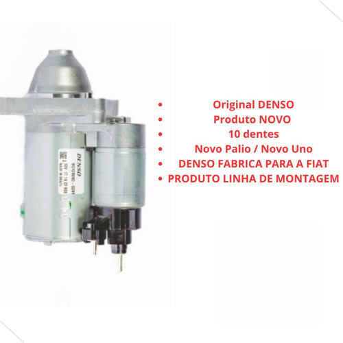 Motor Partida Palio Uno 2013 2014 15 Denso 51911199 51888975