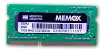 Comprar Memorias Ddr3 2gb 1333mhz So-dimm Pc3-10600 Notebook Netbook