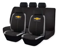 Comprar Cubreasiento Funda Tela Negro Gris Chevrolet Bordado Regalo