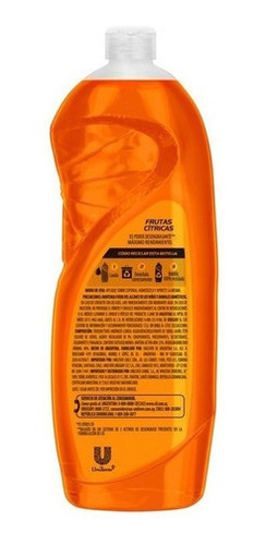 Imagen 2 de 5 de Detergente Cif Frutas Citricas Desengrasante 300ml