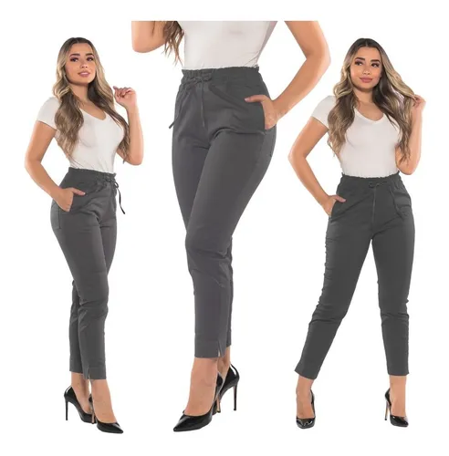 Calça feminina com hotsell elastico no cós