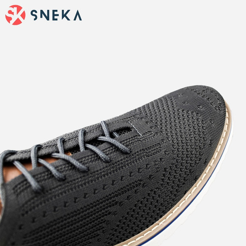 Zapatos Sneka Vestir Moda Hombre Gris Oxford 26-29 Profesor