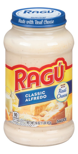 Salsa Ragú Alfredo Clásica Con Queso 453 g