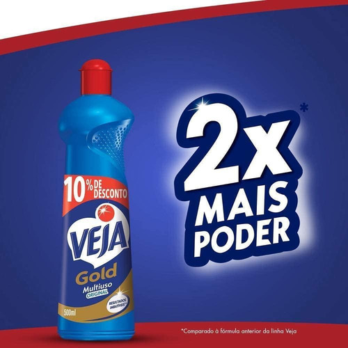 Imagem 3 de 4 de Limpador Multi-uso Veja 500ml Com 10% De Desconto Original