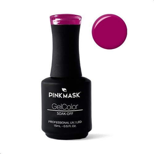 Pink Mask Esmalte Semipermanente Gel Color X 15ml/.5floz Color 124 Bourgogne