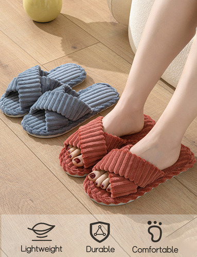 Zapatillas De Estar Por Casa Mujer Suave Y Cómodo Invierno