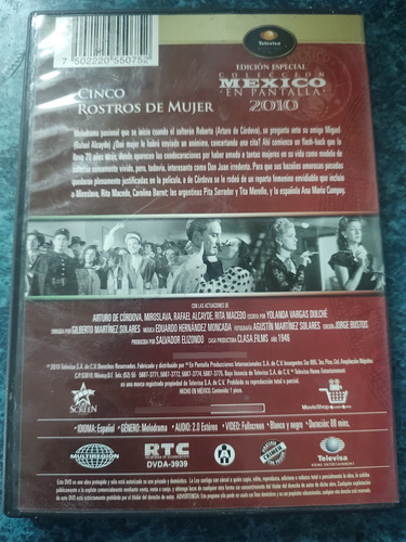 Dvd Cinco Rostros De Mujer - Gilberto Martínez Solares (Usado)