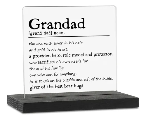 comprar Regalo Para Abuelo Nieta Nieto Placa Dia Padre Navidad Papa