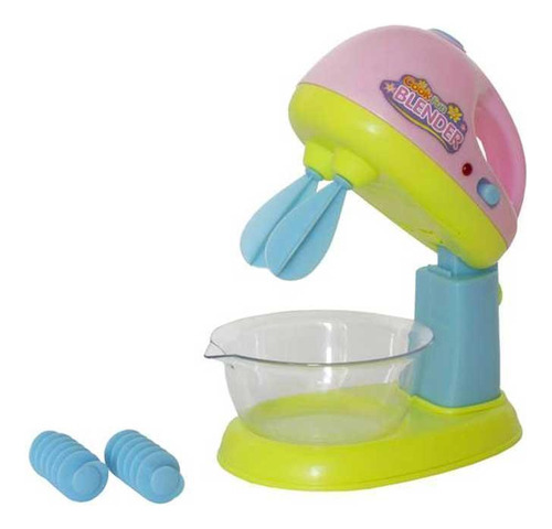 Batedeira Kit Chef Com Luz/movimento Etitoys Bq-027 Rosa