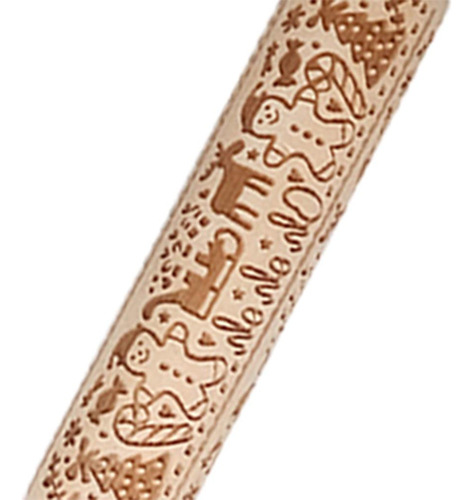 Pernos De Balanceo De Madera De Navidad Grabado Jm01679