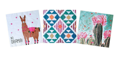 Imagen 6 de 6 de Servilletas Decoupage Set Cactus Laura Craft