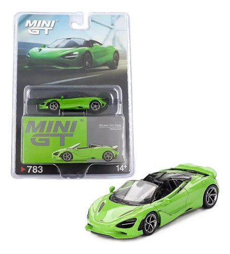 Mini Gt Mclaren 750s Spider Mantis Green #783 Mijo Exclusive Color Verde Lima