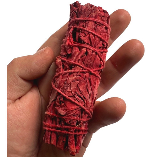 Imagen 2 de 7 de Salvia Blanca Con Sangre De Dragón De 10 Cms. | Sahumerio