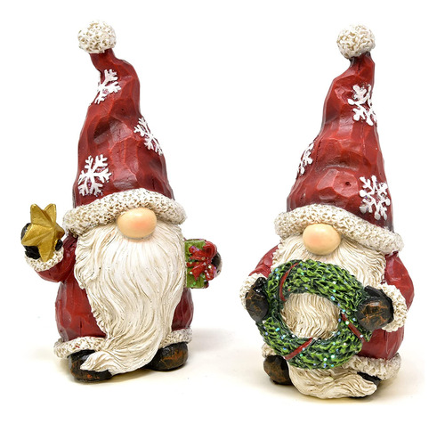 Gift Boutique Christmas Santa Gnomes Table Topper Decor Set