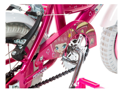 Bicicleta femenina infantil TopMega Kids Princess R16 frenos v-brakes color rosa