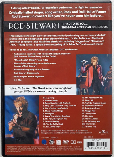 Dvd Rod Stewart - The Great American Songbook