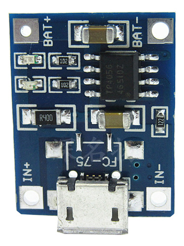 Módulo De Carga De Litio Micro Usb Tp4056 De 5 Piezas, 1 A 5