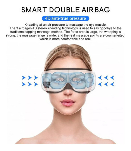 Masajeador Ocular Con Vibración Con Airbag Inteligente 6d