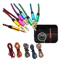 Comprar Cable Audio Estéreo 1x1 Auxiliar Doble Jack 3.5mm Audífonos