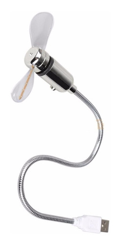 Mini Ventilador Portable Flexible Usb Led Luz Cooler Laptop
