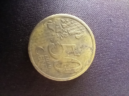 Moneda De Coleccion, Euro Del Año 2000 De Bronce Bañado Oro