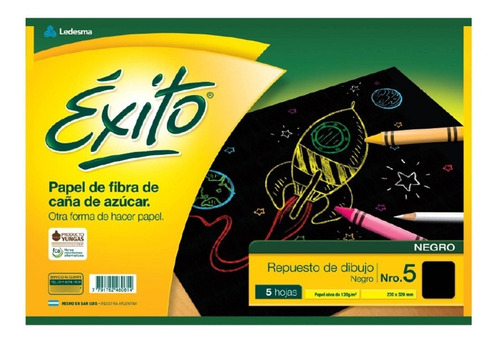 Imagen 1 de 8 de Repuestos Exito 5 Hojas Canson Dibujo X25 Unidades Tamaño N5