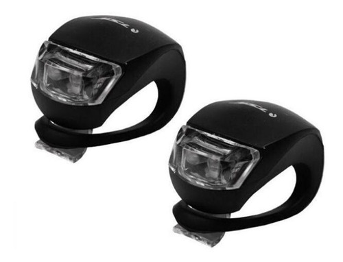 Refletor Sinalizador Tsw Silicone Dianteiro / Traseiro Preto