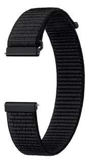 Extensible Correa 20 Mm Samsung Galaxy Watch 4 Fabric Band Color Negro