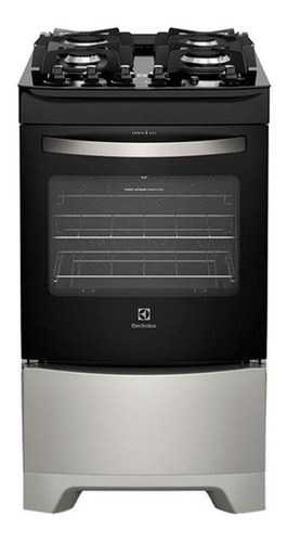 Fogão  de chão Electrolux Experience  52LSV a gás/elétrico 4 queimadores  prateado 127V/220V porta com visor 70L