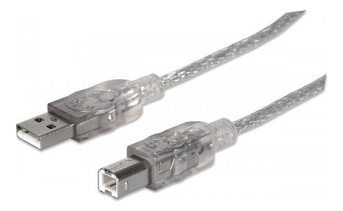 Cable Usb 2.0 A/b 3,0 Mts Manhattan -