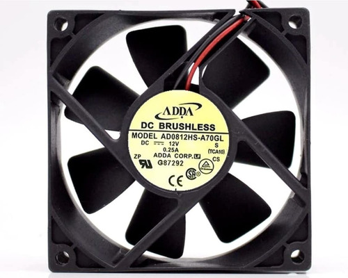 Fan Cooler Brushless 12v 0.25a Modelo Ad0812hs-a70gl 8x8