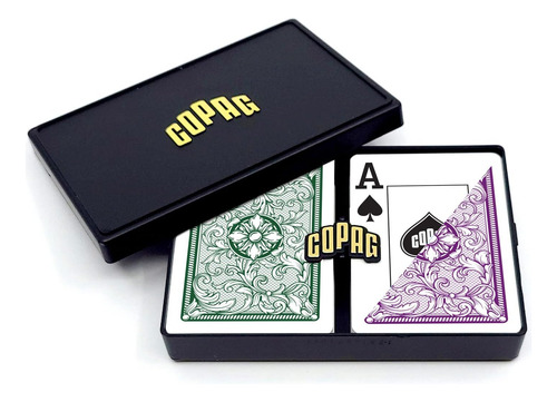 Copag Legacy Design Naipes 100% Plástico, Tamaño Póquer...