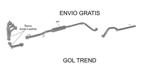 Imagen 3 de 6 de Escape Silens Completo Fox Trend Voyage Envio
