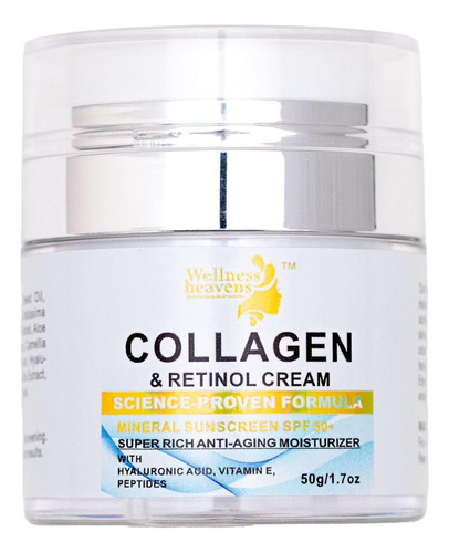 Crema facial de colágeno y retinol 3 en 1, hidratante y grasa