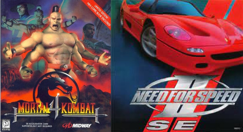 2 Videojuegos Mortal Kombat4, Need For Speed 2 - Pc Digital