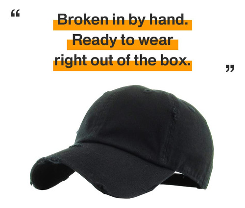Kbethos Gorra De Béisbol De Algodón Envejecido, Estilo Clási